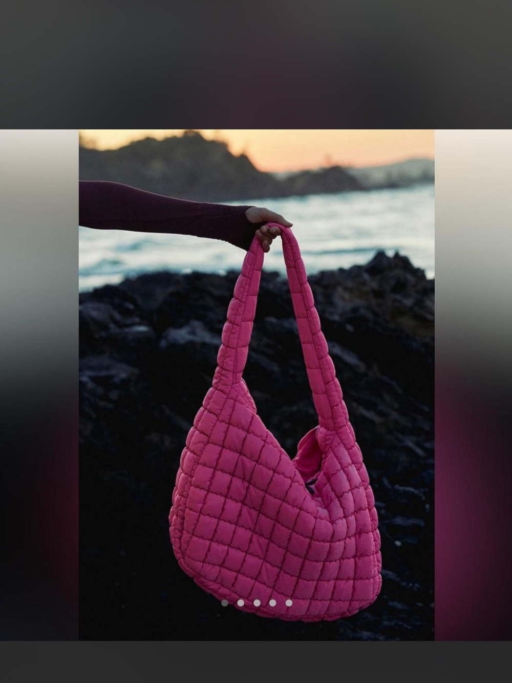 NWT Free People FP Movement Quilted
Carryall Bubblegum